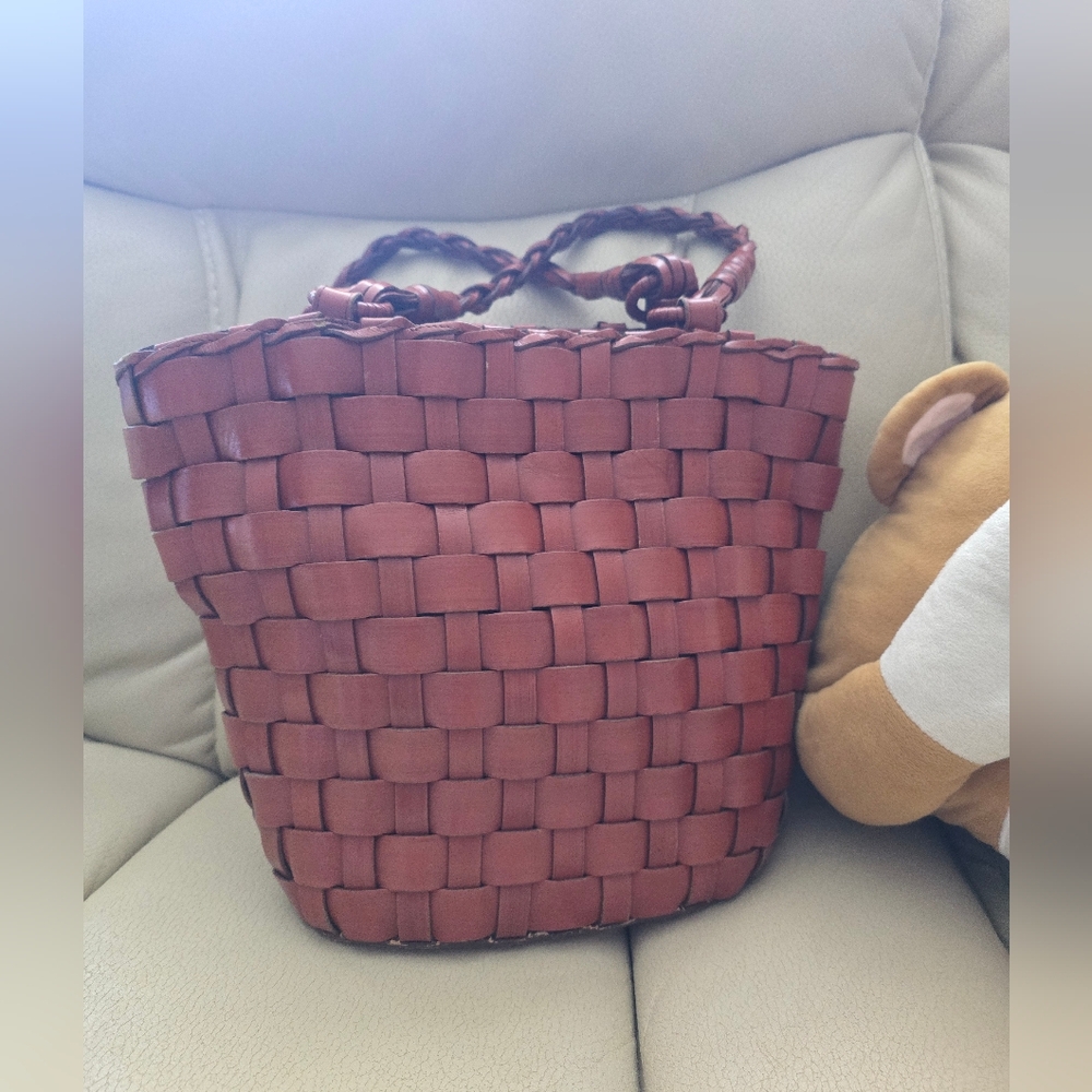 Woven Leather Bag